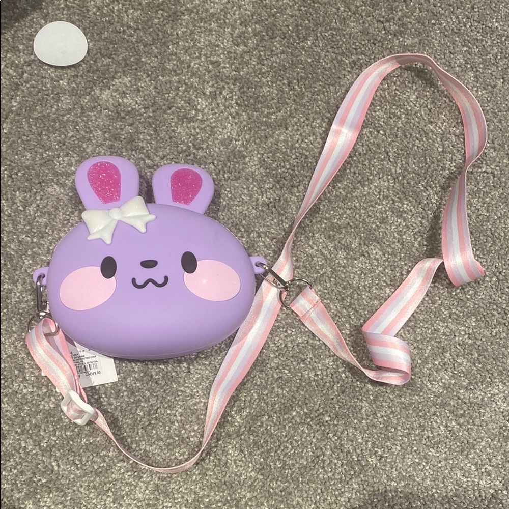 Claire's Purple Pink Bunny Crossbody Bag